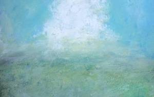 古里の入道雲、小さな頃、母さんと見上げたよ！夏の日、母さんが買ってくれたアイスクリームと母さんの笑顔 - 真鍋哲地 