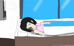 エアコンガンガンにつけて寒いのでそれで布団を被りスマホ - 来世