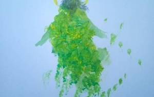 自然神イエス、全ての自然や命を司る、(オーガニックラフアート) - 真鍋哲地