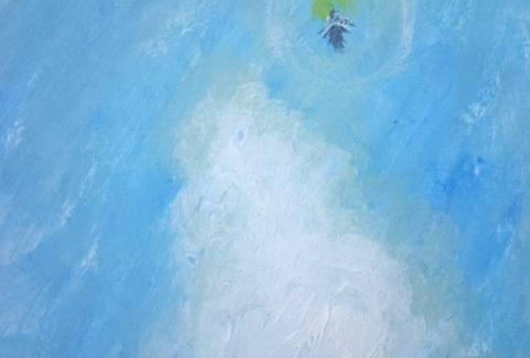 夏空入道雲 母さん天使（心夏空生活ラフアート）