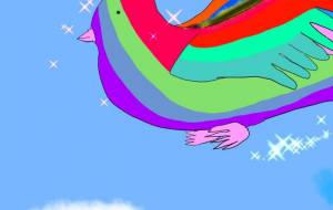 平和と多様性の虹色の鳥 - 来世