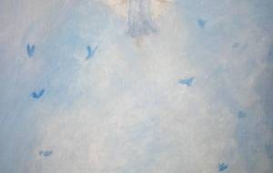 幸福の青いエプロン天使（大丈夫だよ幸せの鳥達と翔べるよ幸福の翼を母さん幸せのところに、幸せになれるよ！いつか家族の所に飛んでおいで！母さん） - 真鍋哲地 