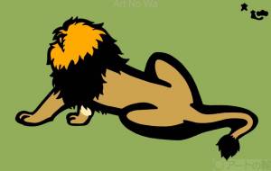 アフリカライオン - シマハイエナ 