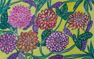 ダリアとラベンダー - satti