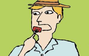 スイカを食べる男 - ハヤシダ ヨウコ