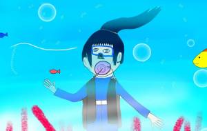 海でダイビング - 来世 