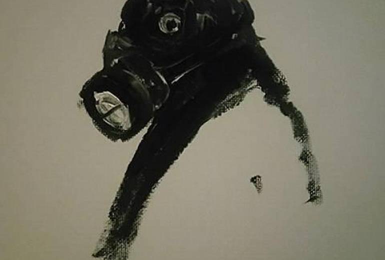 牛鬼ガスマスク（真鍋独自解釈デザイン）