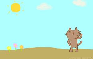 暑い日のねこさん - わきっちょ