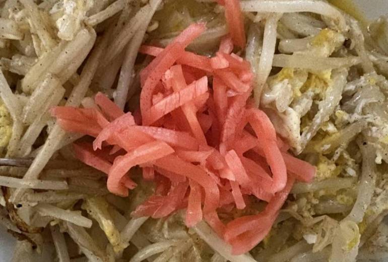 モヤシと卵のソテー