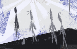 壁のシミ - 水平器 