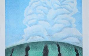 すいか越しみ見る夏空 - はるかみさま