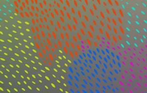 曇りガラスに描いたような点々 - onoco