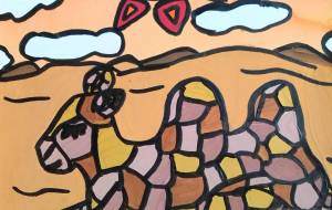 砂漠の上でリラックス - ましゅまろまかろん