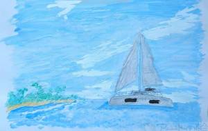 南国のヨット - Hiro 