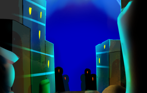 富士が見える路地 - 工房はんど　丸屋 