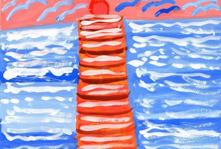 心が落ち着く夕焼け　