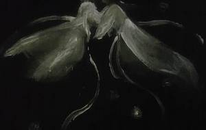 織姫と彦星 伝説（現代大和絵空想写実的アート） - 真鍋哲地 