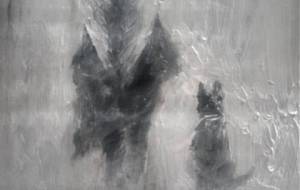 何処かの遠くの空の下で、野良犬とボロボロの服の天使、 - 真鍋哲地