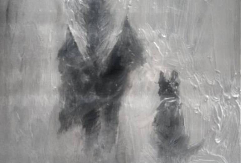 何処かの遠くの空の下で、野良犬とボロボロの服の天使、