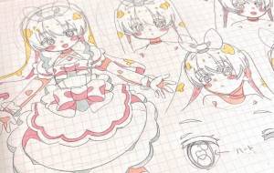 アニメ原画風イラスト - 安岡ひろ 