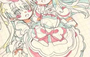 アニメ設定資料原画風キービジュアル - 安岡ひろ 