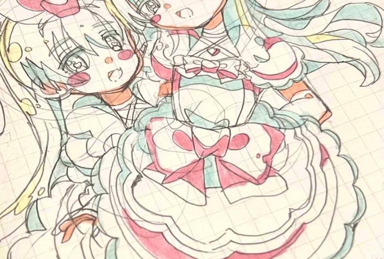 アニメ設定資料原画風キービジュアル