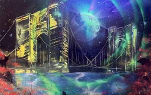 幻想の架け橋 - 光るアートmyo 