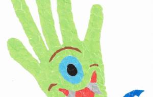 手のひらお化け - もぐちゃん