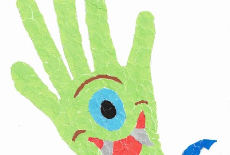 手のひらお化け