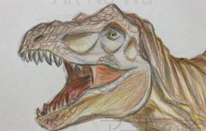 ティラノサウルス - 夜道 