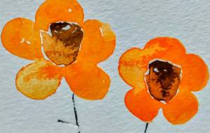 バラを描こうとしたら、椿っぽくなった。 - ぴぴ 