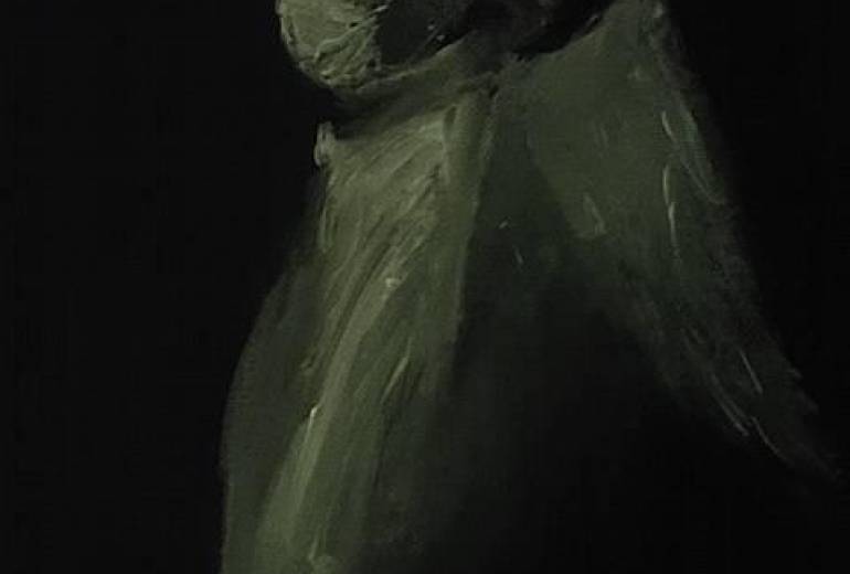 写実アート天使母さん