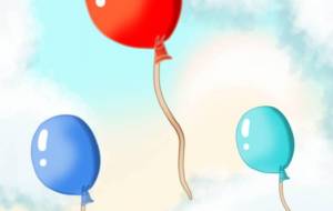 風船よ、空に向かって… - 工房はんど　トモ 