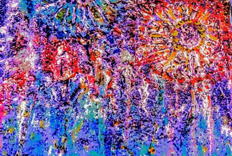 花火、デジタル加工