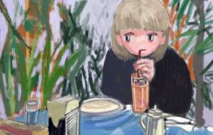 girl_遠くを見ている - 田中アヤ 