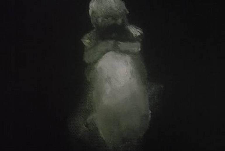 病気で亡くなった、お孫さんの幻覚を抱き締める、認知症のおばあちゃん