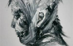 戦火で傷だらけの一般市民の女性(我が子が目の前で亡くなり、心を病んだ女性) - 真鍋哲地