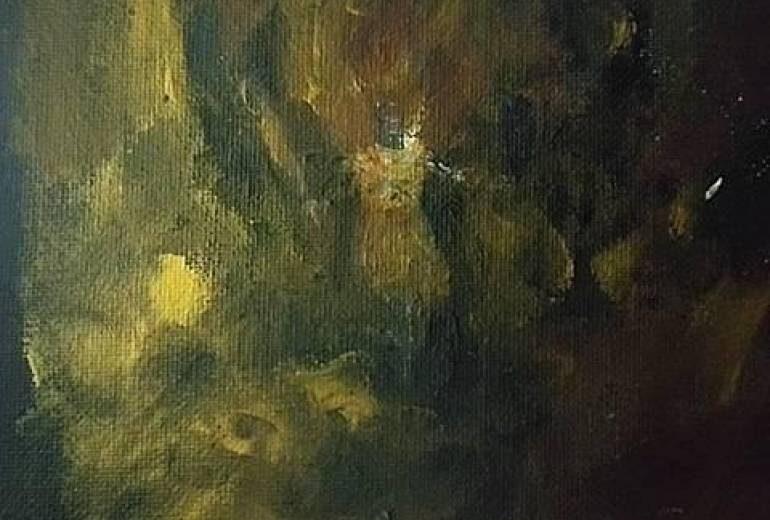 不動明王愛火炎（恋愛に思う）私は画家