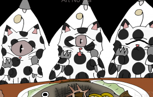 宇宙人猫達のご馳走 - ましゅまろまかろん 