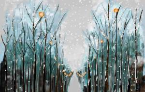 雪と街灯 - 依見子 