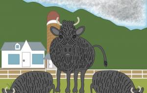 牧場にいる牛 - アクター 