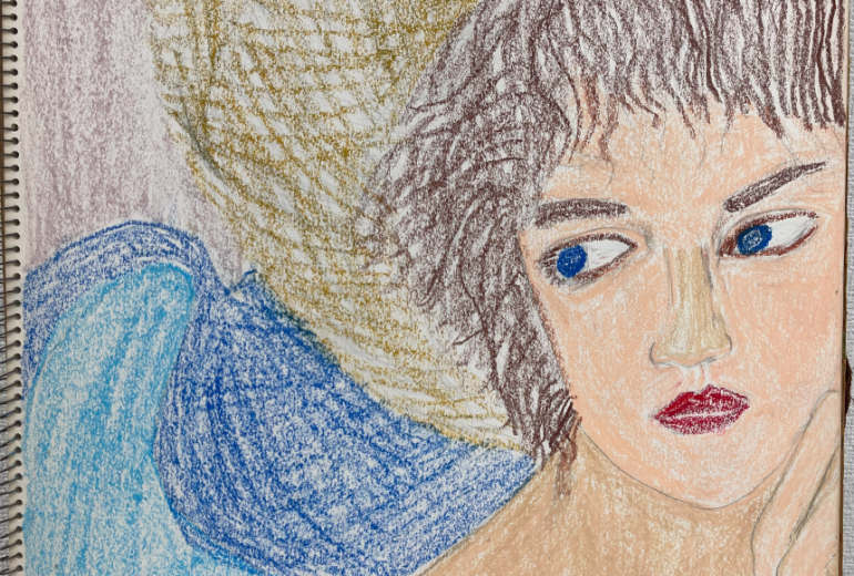 麦わら帽子を被った少女