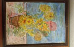 ゴッホのひまわりよりイメージして - 有本明史