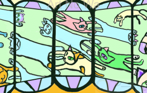 飛んでる猫 - ゆふーち