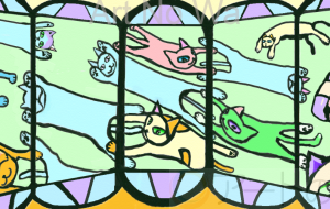 飛んでるネコさんたち - ゆふーち