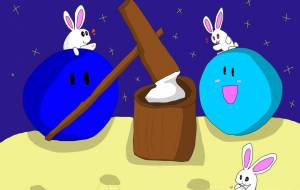 月の餅つきの真実 - たこちゃん