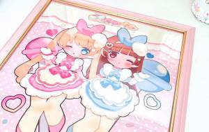 絵を印刷して額縁に入れてみました - 安岡ひろ