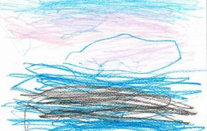 氷の海 - 桜と空 