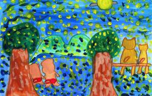 親子と過ごす満月　　 - 工房はんど　hito-me 