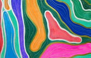 煌めく等高線 - 藍撫